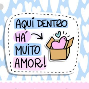 Muito Amor adesivos personalizados Denise Lage Designer