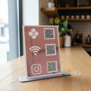 Placa Qrcode Pix 3x1 - Denise Lage Designer