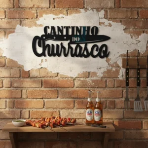 Decorativo Cantinho do Churrasco frases e letreiros decorativos é na Denise Lage Designer