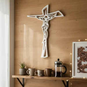 Decorativo Cristo em PVC expandido personalizado especial Denise Lage Designer